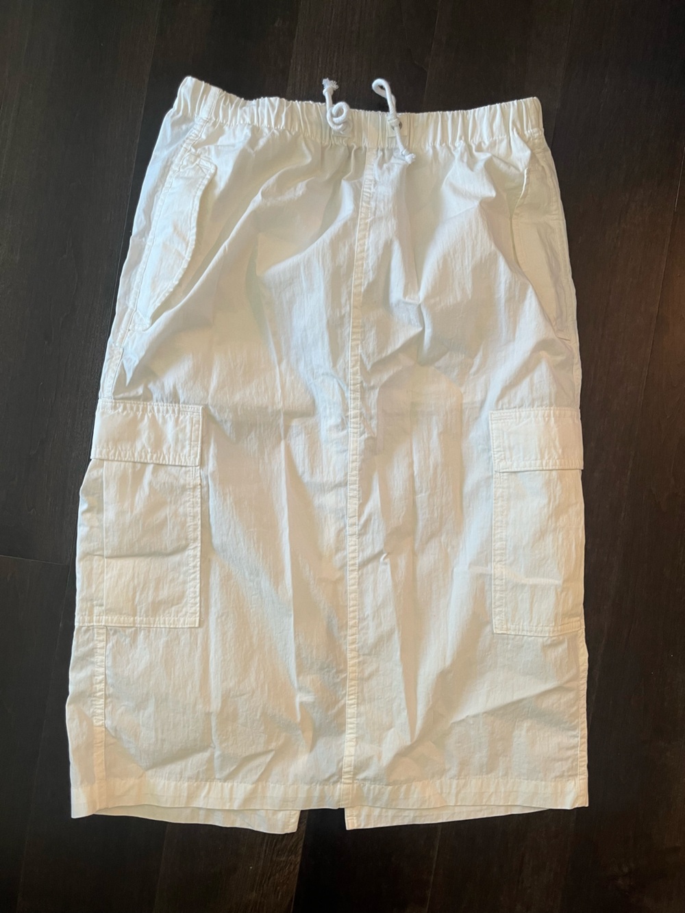 TNA White Cargo Midi Skirt